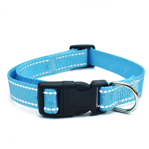 Collares acolchados suaves reflectantes para mascotas, nailon transpirable, Color personalizado, seguridad ajustable, <span class=keywords><strong>Collar</strong></span> de nailon para mascotas, collares para perros medianos y grandes - Product Image 6