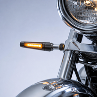 Clignotant de moto et scooter, technologie COB, mini-indicateur lumineux, étanche IP65, homologué E8, 12V, fixation M8, ajustement universel