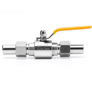 304ステンレス鋼手動高圧ガスボールバルブQ21F-64P溶接接続バット溶接器具バルブスイッチ - Product Image 3