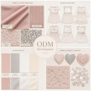 Vestido de Fiesta de Manga Corta <span class=keywords><strong>para</strong></span> <span class=keywords><strong>Niñas</strong></span>, Personalizado OEM ODM, de Poliéster y Elastano, Marca Privada, Ropa Infantil de Boutique - Product Image 2