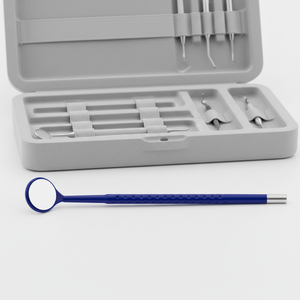 Kit de Instrumentos Odontológicos Manuais de Uso Único Classe I Certificado CE Sealand FF53 com Espelho Frontal - Product Image 2