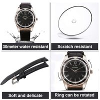 Votre propre marque de montres à Quartz mince pour hommes, boîtier de luxe, montre personnalisée pour hommes