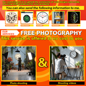 <span class=keywords><strong>Orologio</strong></span> da parete esterno al quarzo su misura per la decorazione per la casa di lusso e stile artistico classico per la camera da letto di nozze Mute ticchettio movimento - Product Image 5
