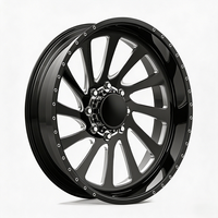 SL 24X10 20X12 26X10 24X14 Roda Truk Tempa Poles Khusus Model Deep Dish dengan 8X180 8X165.1 untuk Chevy Silverado 2500 RAM 2500