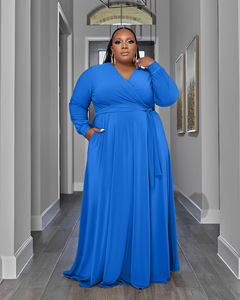 Nouvelles Robes 2025 pour Femmes – Tenues Décontractées et Formelles, Robe <span class=keywords><strong>Femme</strong></span> avec Poches, Jupe Évasée, Grandes Tailles 4XL 5XL - Product Image 3