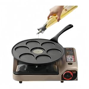 Poêle à frire en fonte pré-assaisonnée de 23 cm pour œufs, crêpes et galettes - Product Image 5