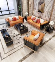 Canapé de salon moderne de luxe de l'usine de Foshan 1+2+3 à vendre