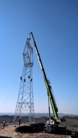 Tour de puissance 10kv à 500kv ligne de transmission tubulaire équipement tours de télécommunication et accessoires