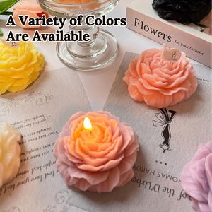 <span class=keywords><strong>Velas</strong></span> Aromáticas Perfumadas con Diseño Único en Forma de Peonía, Decoración Clásica para el Hogar, Recuerdo Romántico para el Día del Padre - Product Image 1