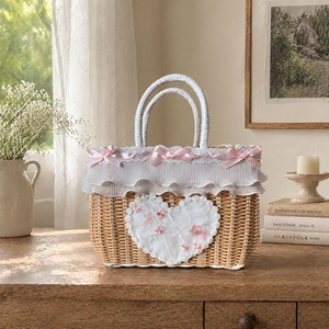 Cestino Portatile per Animali Domestici, Robusto e Intrecciato, per Cani e Gatti di Piccola Taglia, Ideale per Viaggi, Shopping e Passeggiate - Product Image 4