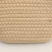 Nouveau sac de rangement 2026 fait main en corde de coton tressée, écologique et durable, disponible en 3 couleurs pour ranger les jouets d'enfants (positionnement diagonal)