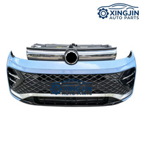 Kit de Carrocería Completo para Volkswagen Tiguan R-Line con Parrilla, Ventilador del Radiador, Faros Delanteros, Sensor de Aparcamiento y Componentes Delanteros