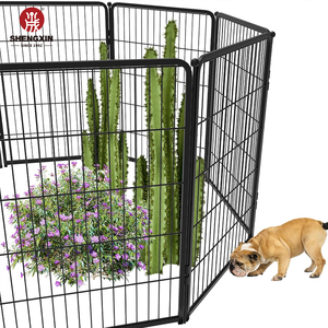 Clôture de jardin extérieure, barrière pour animaux, panneaux de clôture en métal, clôture de jardin avec <span class=keywords><strong>portail</strong></span> de jardin - Product Image 1