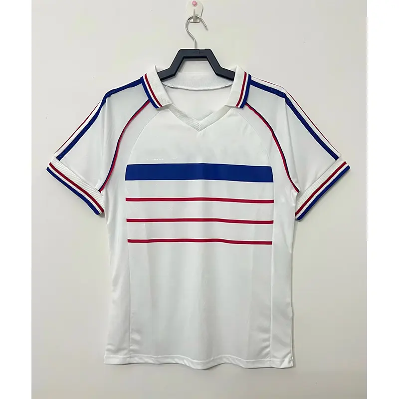 Venta al por mayor Retro 1998 Francia Camisetas de fútbol Henry Zidane CE clásico vintage Camiseta de fútbol