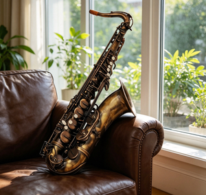 Saxophone ténor Bb en <span class=keywords><strong>cuivre</strong></span> antique, matériau en laiton, saxophone professionnel de haute qualité - Product Image 3