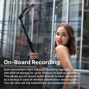 Ulanzi U-MIC A018GBB1ระบบไมโครโฟนลาวาเลียร์ไร้สาย - Product Image 4