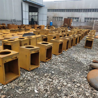 Corten – grilles de barbecue en acier pour l'extérieur, foyer, barbecue, table à manger à la mode