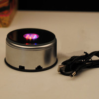 Nouveau créatif 360 °   Système solaire rotatif, boule de cristal de 80 mm, lumière LED multicolore, veilleuse 3D, base rotative, modèle décoratif, cadeaux souvenirs