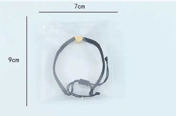 2025 Handmade Stainless Steel 18k Gold Initial Charm Bracelet