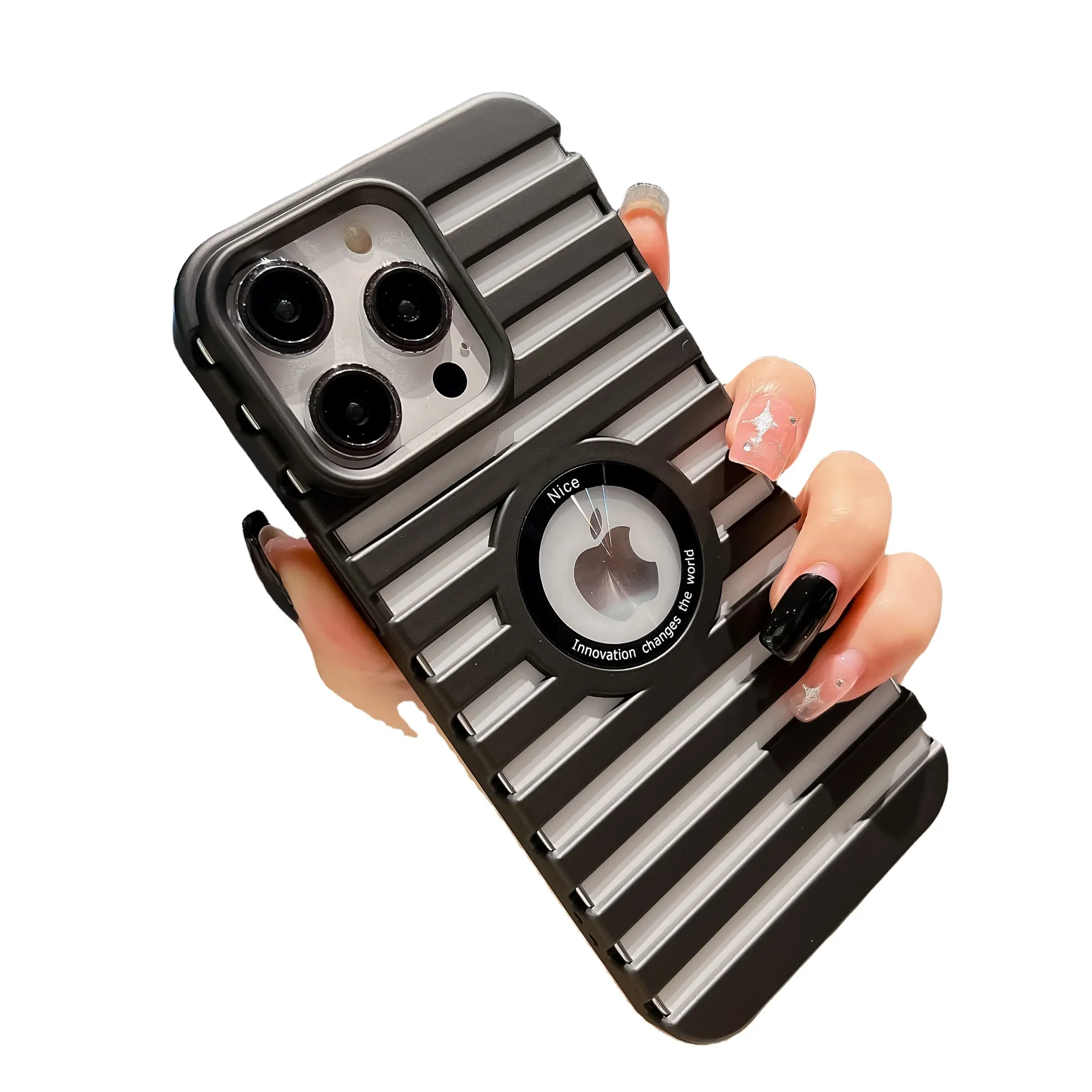 Strong magnetic suction hollowed out the heat dissipation cell phone case for iphone 14 plus