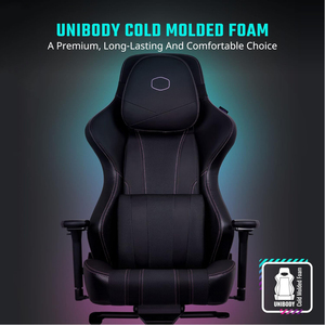 Muestras gratis <span class=keywords><strong>Calibre</strong></span> X2 Silla para juegos Cabeza de espuma de memoria ultra cómoda negra Tamaño aumentado y grosor del asiento ergonómico 11,5 cm - Product Image 6