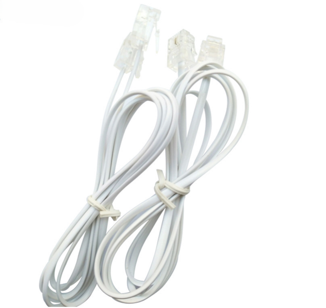 Factory Pure Copper Cable UTP RJ11 4 Cores Telephone Cord
