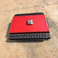 Châssis de robot chenillé télécommandé de 1 à 3 tonnes pour engins de construction, garantie 1 an, origine Shandong, avec vidéos.