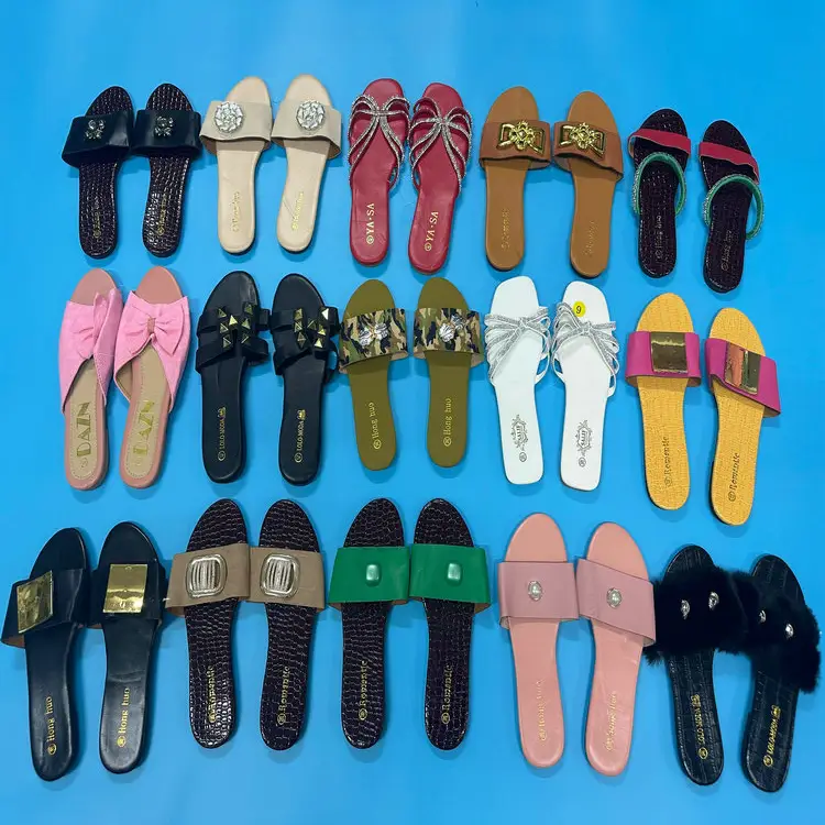 1.15 Dollars Model SJX012 Size 35-41 Africa Markets Wholesale Cheap Shower Slippers Latest Sandals For Women And Ladies