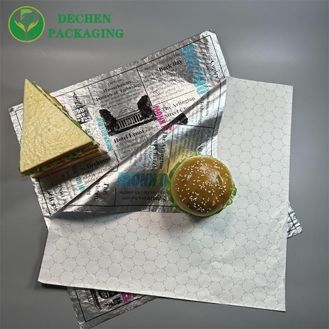 Sandwich Foil Paper Burger Wrapping Foil Paper Sandwich Foil Paper Burger Wrapping Foil Paper