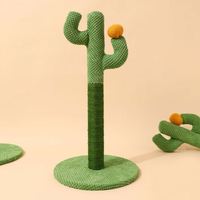 Corde en sisal naturel durable en forme de cactus grattoir à chat cadre d'escalade corde en coton arbre à gratter pour chat