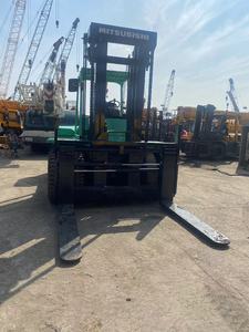 Chariot élévateur Mitsubishi d'occasion, capacité de levage 12 tonnes, marque japonaise, modèle FD120, 3 mâts, 4,5 m, diesel, tout-terrain, prix bas, à vendre - Product Image 6