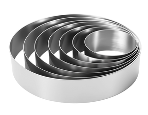 Yolecen Anello per Torte in Acciaio Inox, Spessore 1,0mm, Altezza 5cm, Riutilizzabile, Adatto al Forno, Stampo per Mousse Senza Fori, Stampo per Pasticceria - Product Image 2