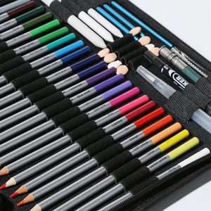 Xin Bowen, ensemble d'art professionnel de 100 pièces, crayons à <span class=keywords><strong>dessin</strong></span>, crayons de couleur, avec carnet de croquis <span class=keywords><strong>pour</strong></span> débutants - Product Image 3