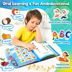 Libro ocupado de aprendizaje sensorial parlante interactivo para niños ABC y números, regalo educativo de cumpleaños, libro de Audio, Aprendizaje Temprano - Product Image 4