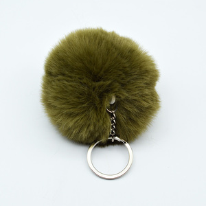 Llaveros con pompones, llaveros de coche coloridos divertidos, llavero con pompón - Product Image 3