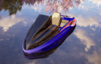 Mini bateau de karting électrique, vitesse maximale 55 km/h, bateau de loisirs rapide, LLDPE pour les sports nautiques, course en lac ou en mer