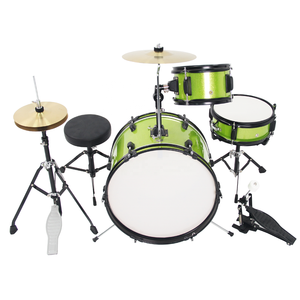 Se Acepta OEM/ODM, MOQ 10, Juego de Batería Infantil Verde de Tres Piezas Fabricado en Fábrica con Tubo de Soporte de 1.2mm - Product Image 4