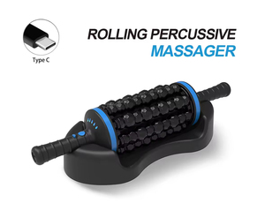Massaggiatore a Rullo 3D Ricaricabile per Relax Quotidiano, Drenaggio Linfatico e Anticellulite, con Controllo del Timer, per Sollievo dal Dolore a Corpo, Piedi e Collo - Product Image 2