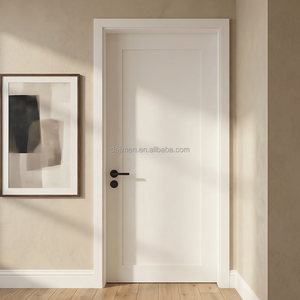 <span class=keywords><strong>Porte</strong></span> <span class=keywords><strong>intérieure</strong></span> moderne blanche style Shaker DJMI, 1 ensemble, MOQ, portes en bois massif personnalisées pour projets de villas, <span class=keywords><strong>d</strong></span>élai de livraison de 25 jours - Product Image 1
