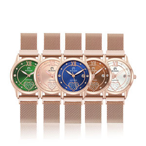 Reloj Miboni M-1957L Vintage, Resistente al Agua, con Movimiento de Cuarzo, Elegante, Casual y de Lujo para Mujer, Chica, Reloj de Pulsera, Orologio - Product Image 2