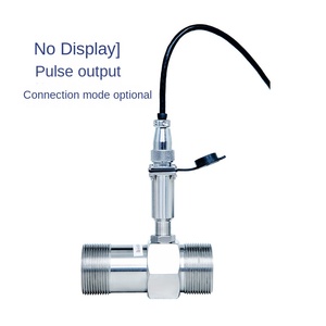 Débitmètre à turbine pour eau, diesel, huile de lubrification avec sortie impulsionnelle/courante/RS485, tout-en-un, à raccord fileté ou à collier ou à bride - Product Image 5