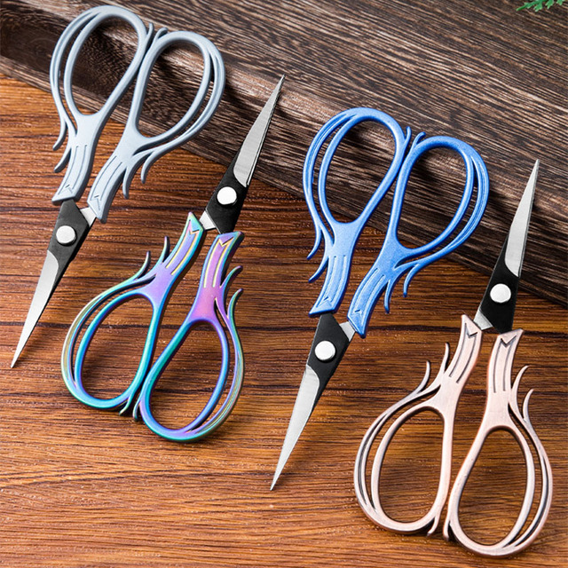 New Stainless Steel Sewing Embroidery Small Tailor Shears Sharp Crafting Threading Makeup Scissor for Fishing Thread Cutter
