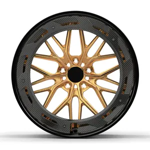 Forged Alloy Passenger Car Wheels 19 Inch Deep Dish Wheels Rims 5x114.3 For 2022 Genesis G70 Sport Prestige