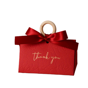 Cajas de Regalo Rosadas Pequeñas Personalizadas, Caja de Papel para Regalos de Boda para <span class=keywords><strong>Dulces</strong></span>, Precio Económico al por Mayor con Laminado Mate - Product Image 1