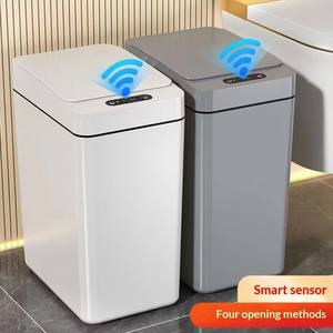 Cubo de Basura Inteligente con Sensor de Movimiento Sin Contacto para Cocina y Oficina, Capacidad de 15L, Funciona con Batería, Cubo de Basura de Plástico para Baño - Product Image 5