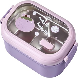 Wholesale Custom Rectangle Kids Lunch <b>Box</b> Set Bento BPA-Free Thermal Plastic with Bag and Water Bottle for School Food <b>Storage</b> - Product Image 1