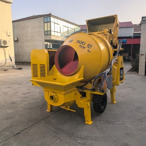 Dieselbetriebene Betonpumpe: Eine Baumaschine zum Transportieren von Beton im Hausbau Betonmischer-Pumpe - Product Image 2