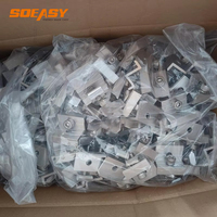 SOEASY Vente en gros de pinces de fixation intermédiaires et d'extrémité en aluminium 30mm 35mm pour panneaux solaires, pour système de montage sur rail de modules photovoltaïques, Usine OEM