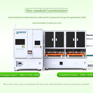 Línea de Ensamblaje de Módulos de Baterías de Iones de Litio Cilíndricas Grandes, Semiautomática, de Alta Eficiencia para Energía Industrial y Comercial - Product Image 5