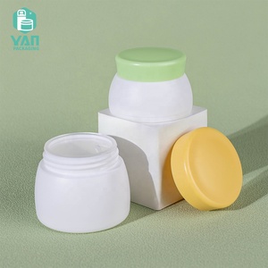 Envase <span class=keywords><strong>de</strong></span> Plástico <span class=keywords><strong>de</strong></span> Doble Pared YAN Packaging, Blanco Mate, 15g 30g 50g, con Tapa <span class=keywords><strong>de</strong></span> Color, para Crema Corporal y Facial, Buen <span class=keywords><strong>Precio</strong></span> - Product Image 2